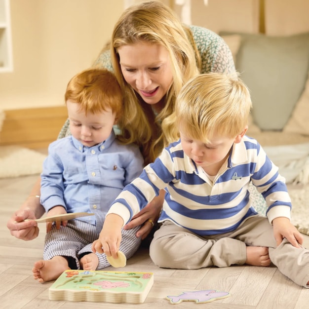 Under the Sea wooden nesting puzzle