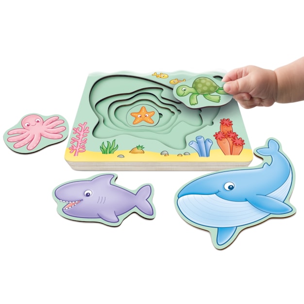 Under the Sea wooden nesting puzzle