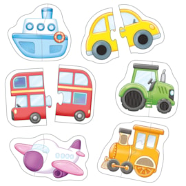 Match and Feel two-piece vehicle puzzles