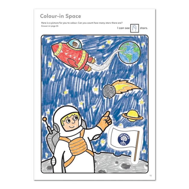 Outer Space Colouring Book | With Stickers Outer Space Colouring Book | With Stickers