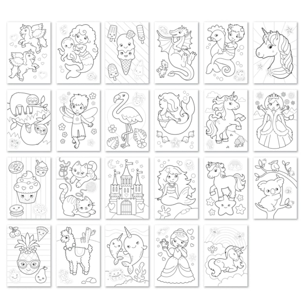 Unicorns, Mermaids and More | With Stickers Unicorns, Mermaids and More | With Stickers