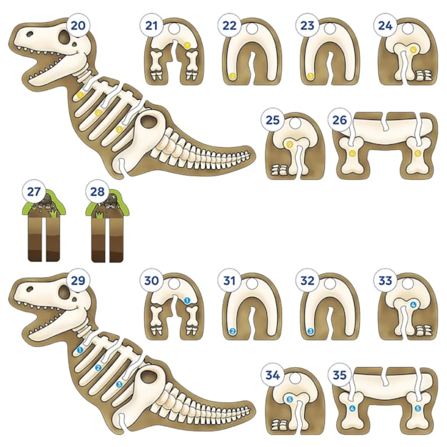 Dinosaur Dig Misplaced Pieces Dinosaur Dig Misplaced Pieces