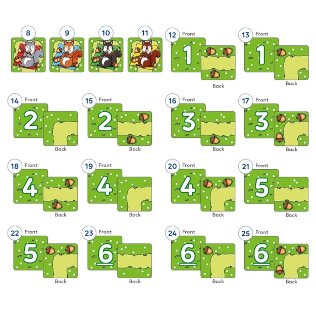 Nutty Numbers Game Misplaced Pieces