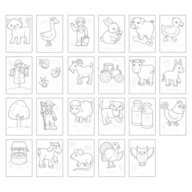 Farmyard Colouring Book | With Stickers Farmyard Colouring Book | With Stickers