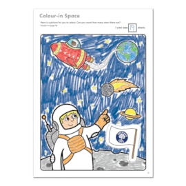 Outer Space Colouring Book | With Stickers Outer Space Colouring Book | With Stickers