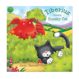 Tiberius meets Sneaky Cat Tiberius meets Sneaky Cat