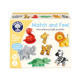 Match and Feel two-piece jungle puzzles
