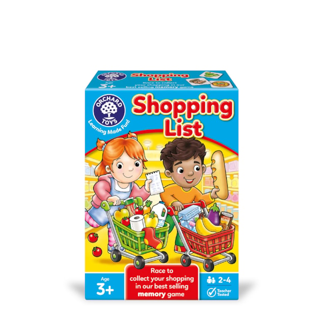 Shopping List Matching and Memory Game
