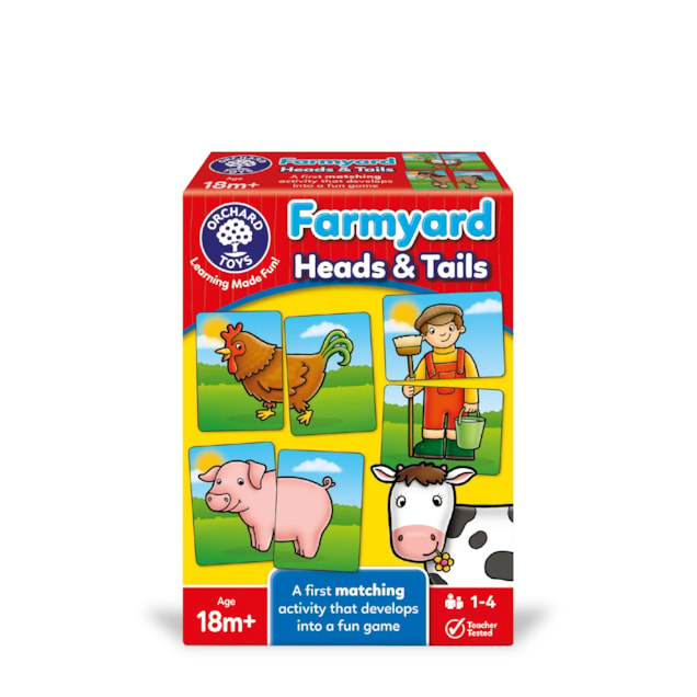 Farmyard Heads and Tails First Matching Game
