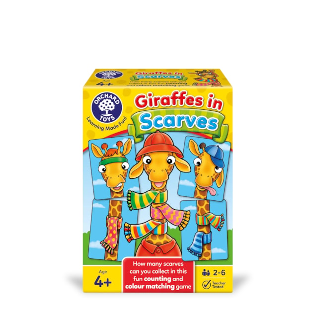 Giraffes in Scarves Game Giraffes in Scarves Counting and Colour Matching Game