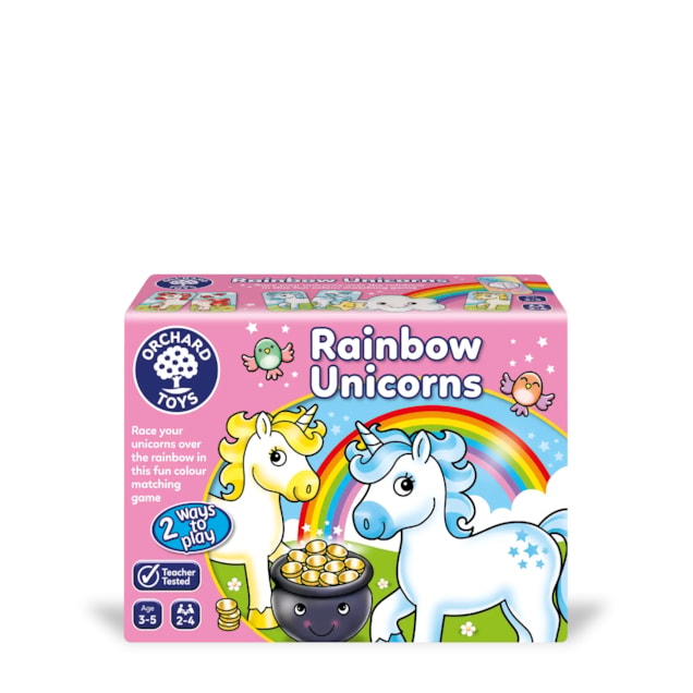 Rainbow Unicorns Game | Orchard Toys Rainbow Unicorns Colour Matching Game