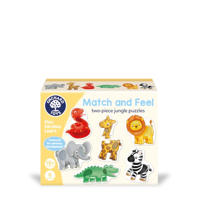 Match and Feel jungle two-piece puzzles