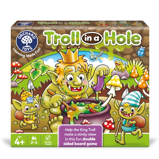 Troll in a Hole Game Troll in a Hole Counting, Number and Colour Board Game