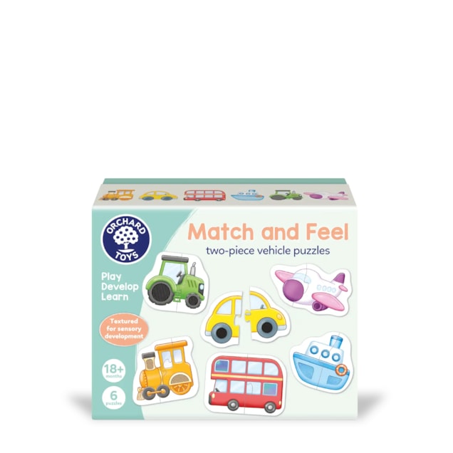 Match and Feel two-piece vehicle puzzles