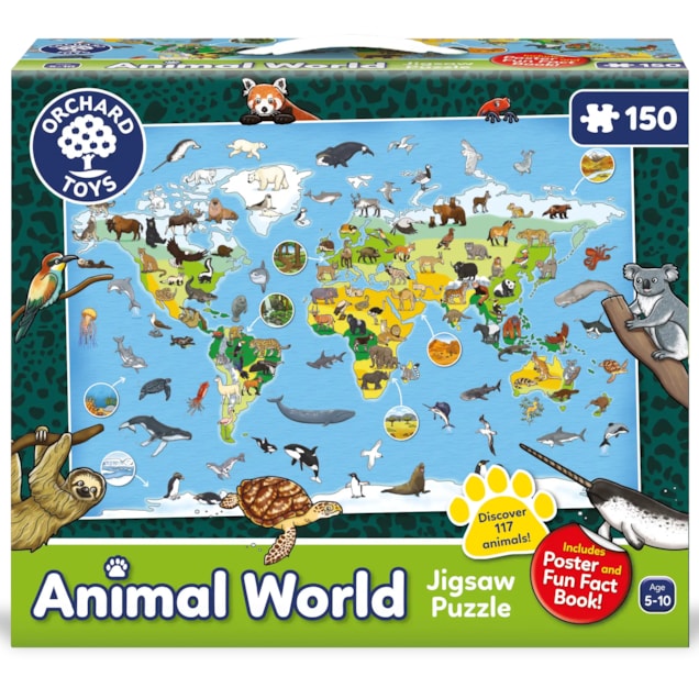 Animal World Jigsaw Puzzle Map