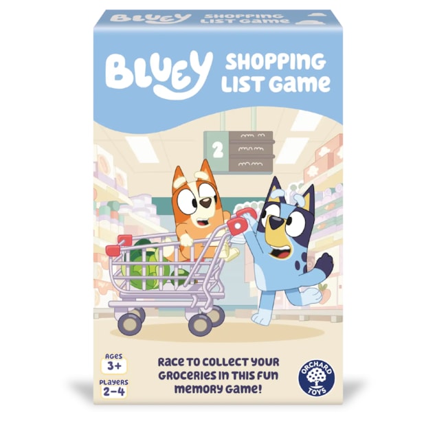 Bluey Shopping List Game Bluey Shopping List matching and memory game