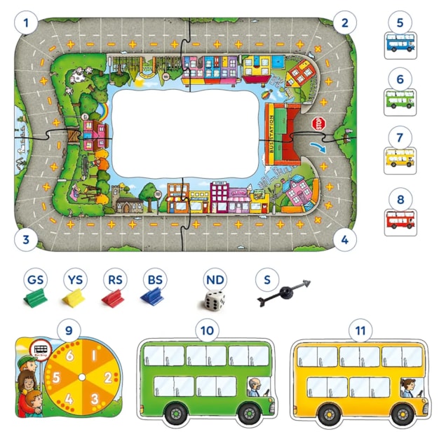 Bus Stop Board Game Misplaced Pieces Bus Stop Board Game Misplaced Pieces