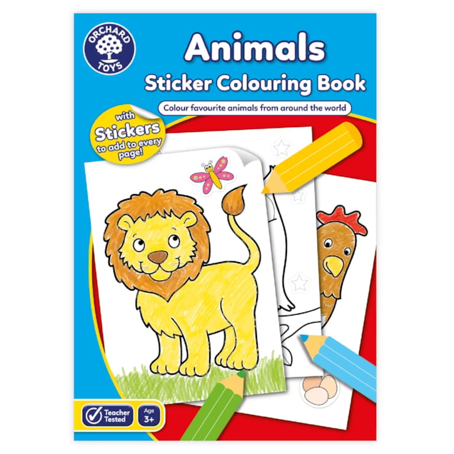 Animals Colouring Book | With Stickers Animals Colouring Book | With Stickers