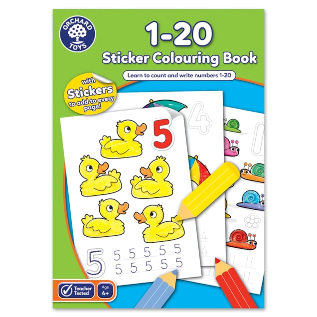 1-20 Colouring Book | With Stickers 1-20 Colouring Book | With Stickers