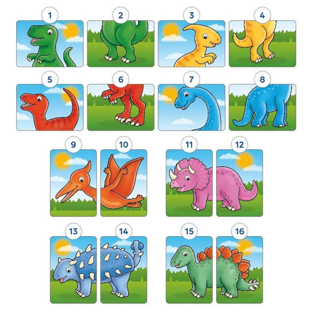 Dinosaur Heads And Tails Game Misplaced Pieces Dinosaur Heads And Tails Game Misplaced Pieces