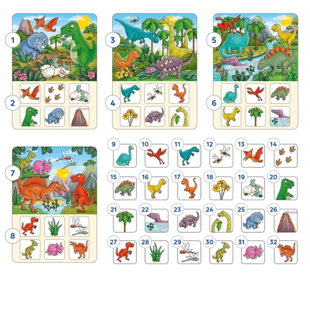 Dinosaur Lotto Game Misplaced Pieces Dinosaur Lotto Game Misplaced Pieces