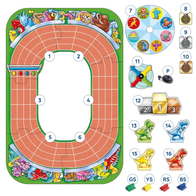 Dinosaur Race Board Game Misplaced Pieces Dinosaur Race Board Game Misplaced Pieces