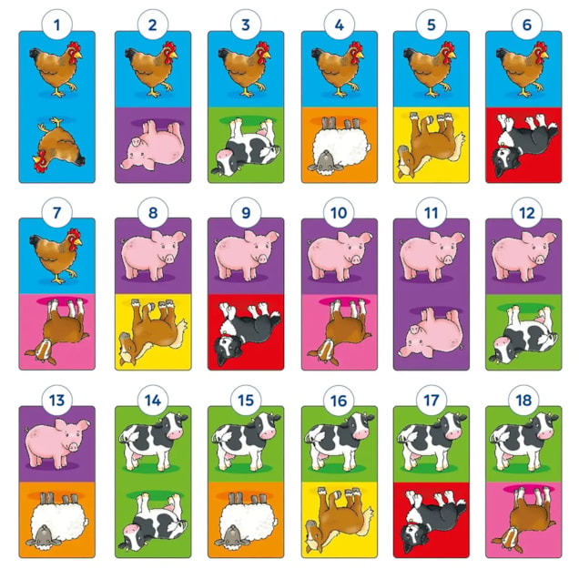 Farmyard Dominoes Game Misplaced Pieces Farmyard Dominoes Game Misplaced Pieces