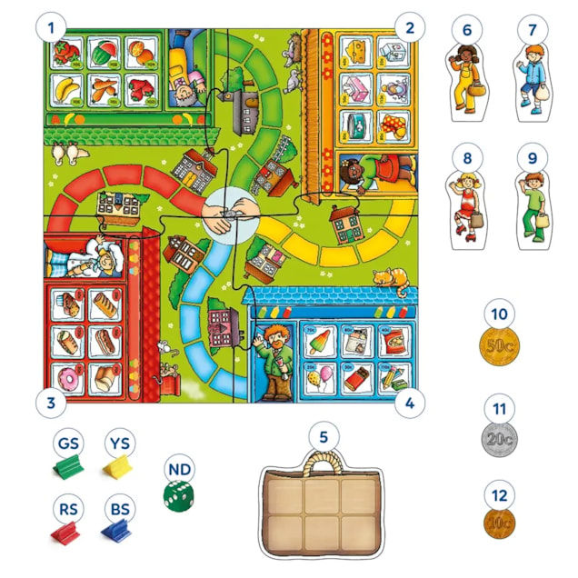 Pop to the Shops International Board Game Misplaced Pieces
