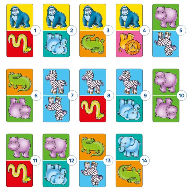 Jungle Dominoes Game Misplaced Pieces Jungle Dominoes Game Misplaced Pieces