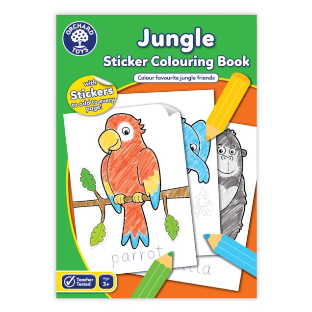 Jungle Colouring Book | With Stickers Jungle Colouring Book | With Stickers