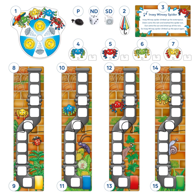 Insey Winsey Spider Game (New Version) Misplaced Pieces Insey Winsey Spider Game (New Version) Misplaced Pieces