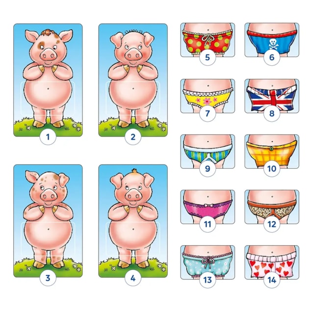 Pigs in Pants Game Misplaced Pieces Pigs in Pants Game Misplaced Pieces