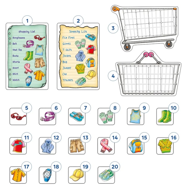 Shopping List Extras - Clothes Misplaced Pieces Shopping List Extras - Clothes Misplaced Pieces