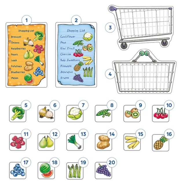 Shopping List Extras - Fruit & Veg Misplaced Pieces Shopping List Extras - Fruit & Veg Misplaced Pieces