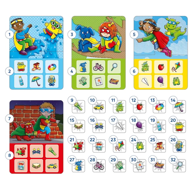Superhero Lotto Game Misplaced Pieces Superhero Lotto Game Misplaced Pieces