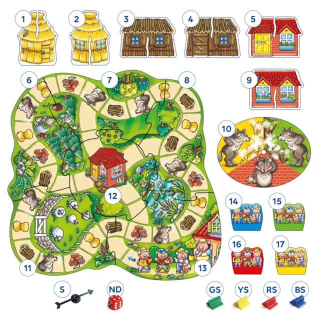 Three Little Pigs Board Game Misplaced Pieces Three Little Pigs Board Game Misplaced Pieces