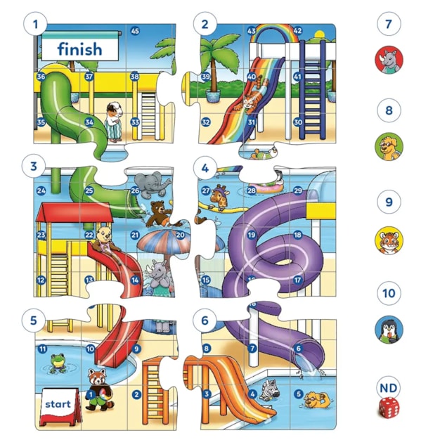 Water Chutes And Ladders Game Misplaced Pieces Water Chutes And Ladders Game Misplaced Pieces