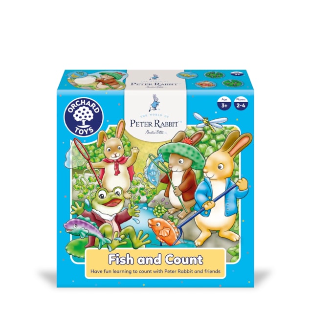 Peter Rabbit Fish and Count counting game