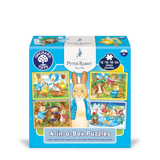 Peter Rabbit™ 4-in-a-Box Puzzles Peter Rabbit 4-in-a-box progressive jigsaw puzzles